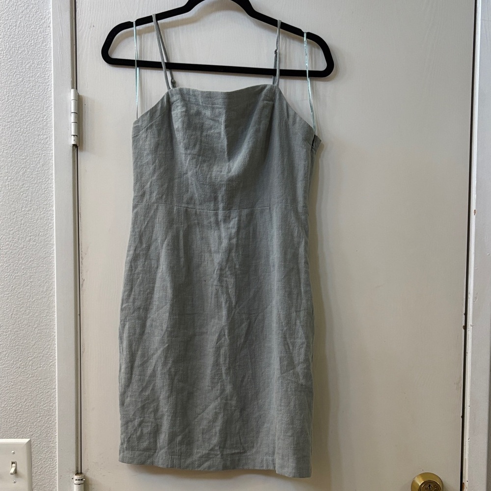 Astr Light Green  Spaghetti Strap Mini Dress